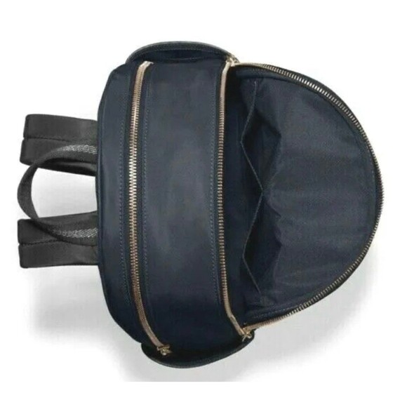 New Coach C4094 Court Backpack with Ruching Nylon and Pebble Leather Midnight - Picture 3 of 3